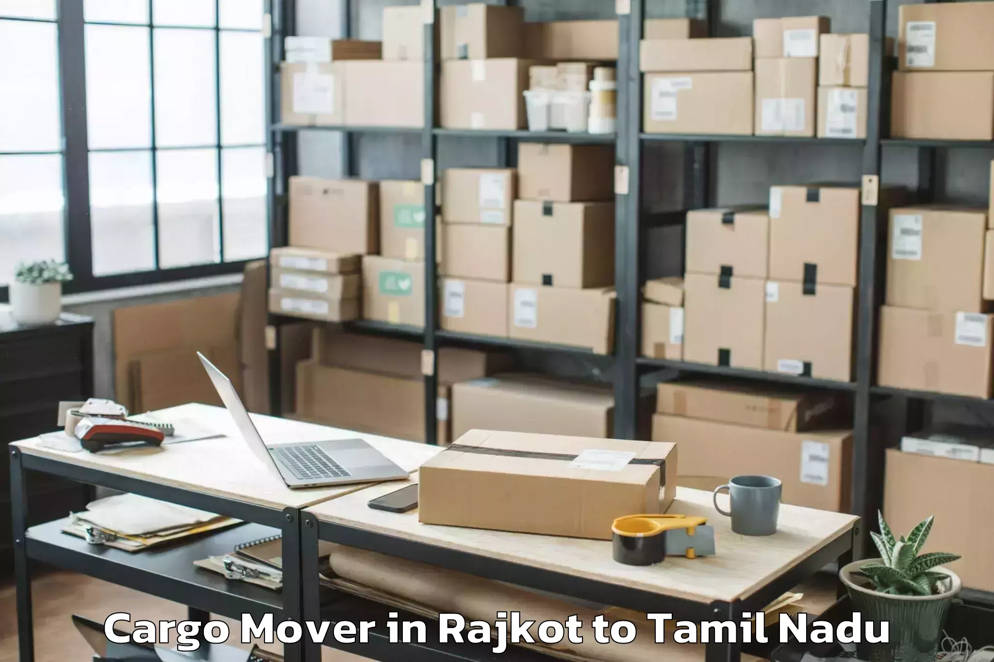 Professional Rajkot to Spectrum Mall Chennai Cargo Mover